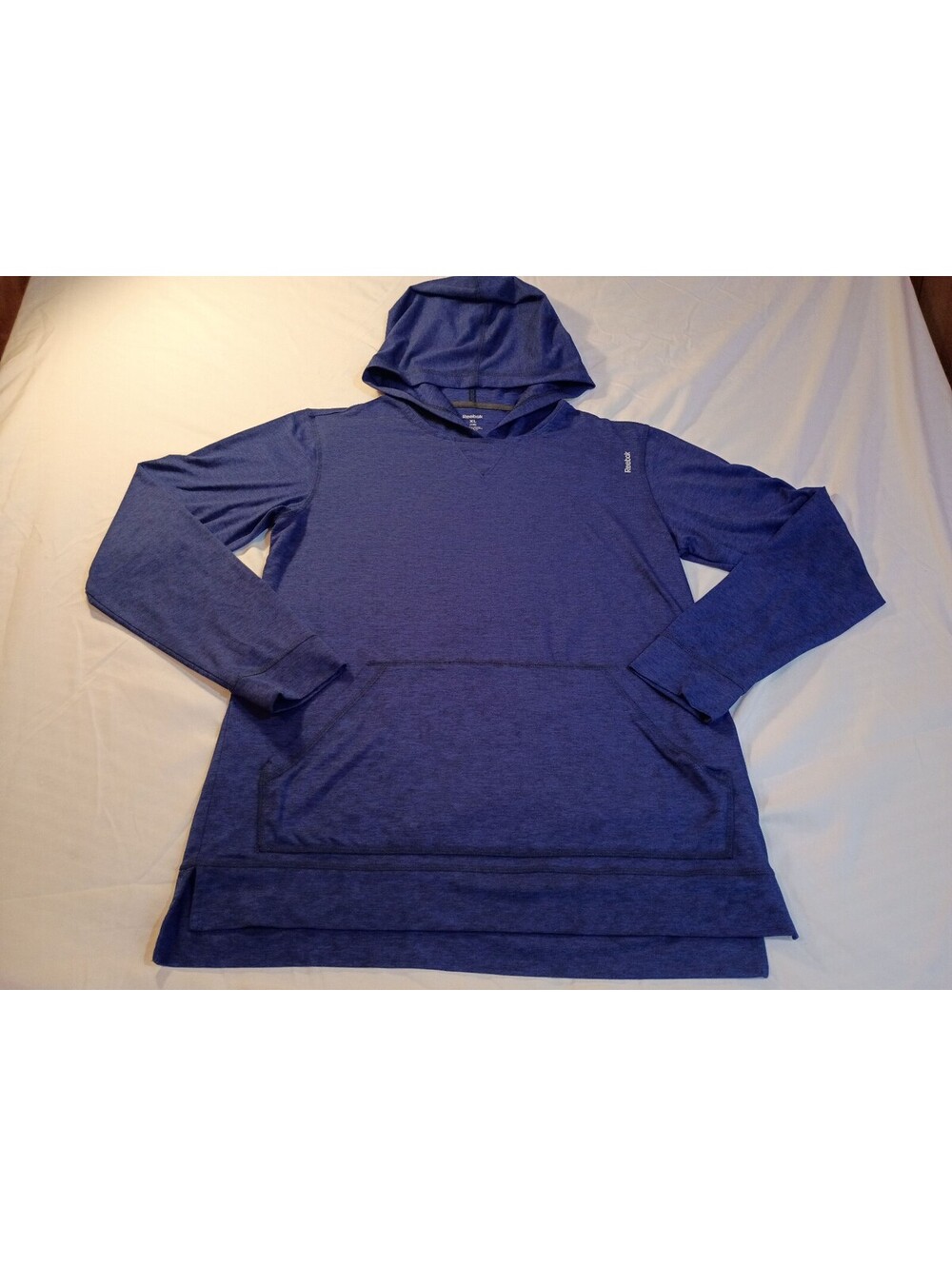 Reebok XL Blue Pullover Hoodie Sweatshirt